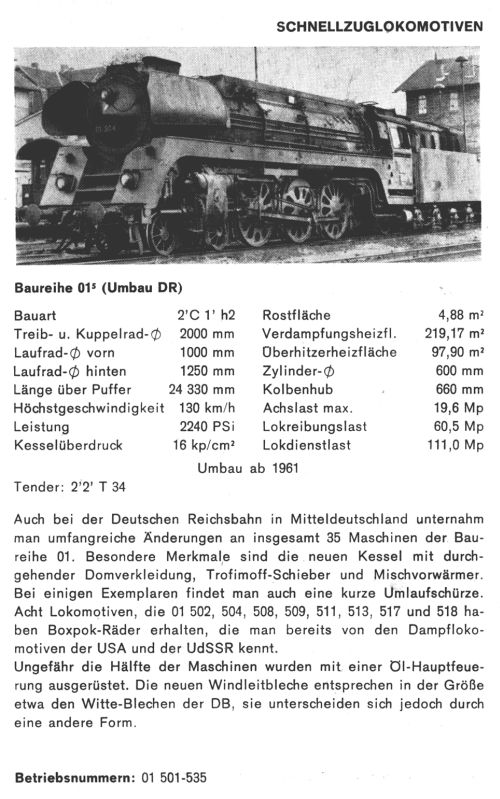 Kurzbeschreibung Baureihe 01.5