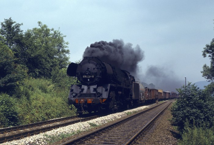 41 1125 mit Dg nach Saalfeld bei Großpürschütz, um 14:07h am 10.07.1986