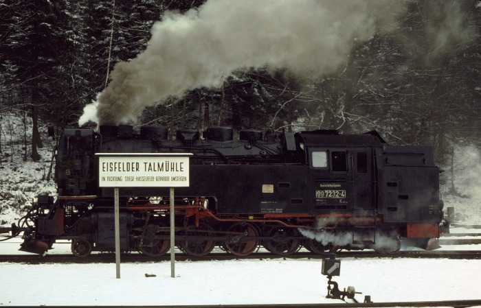 99 7232 in Eisfelder Talmühle, am 20.02.1988