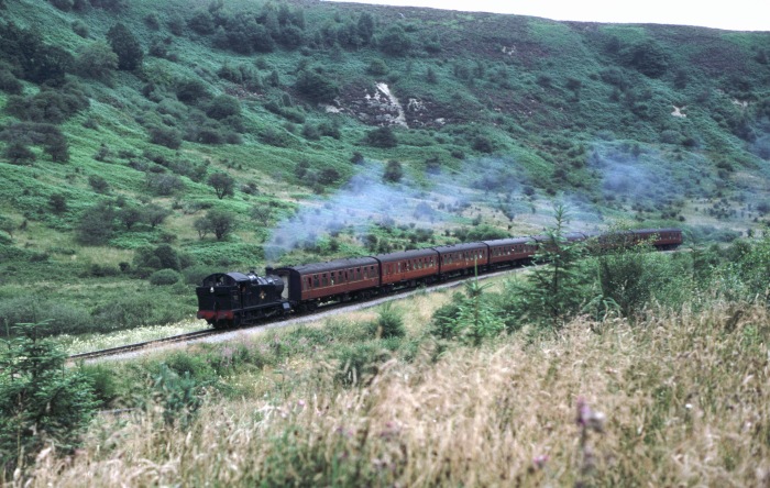 4277 Tv Zug nach Grosmont im nördlichen Newton Dale, 11.08.2000