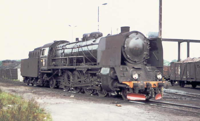 Pt47-12 im Bahnbetriebswerk (?) der PKP, 1986